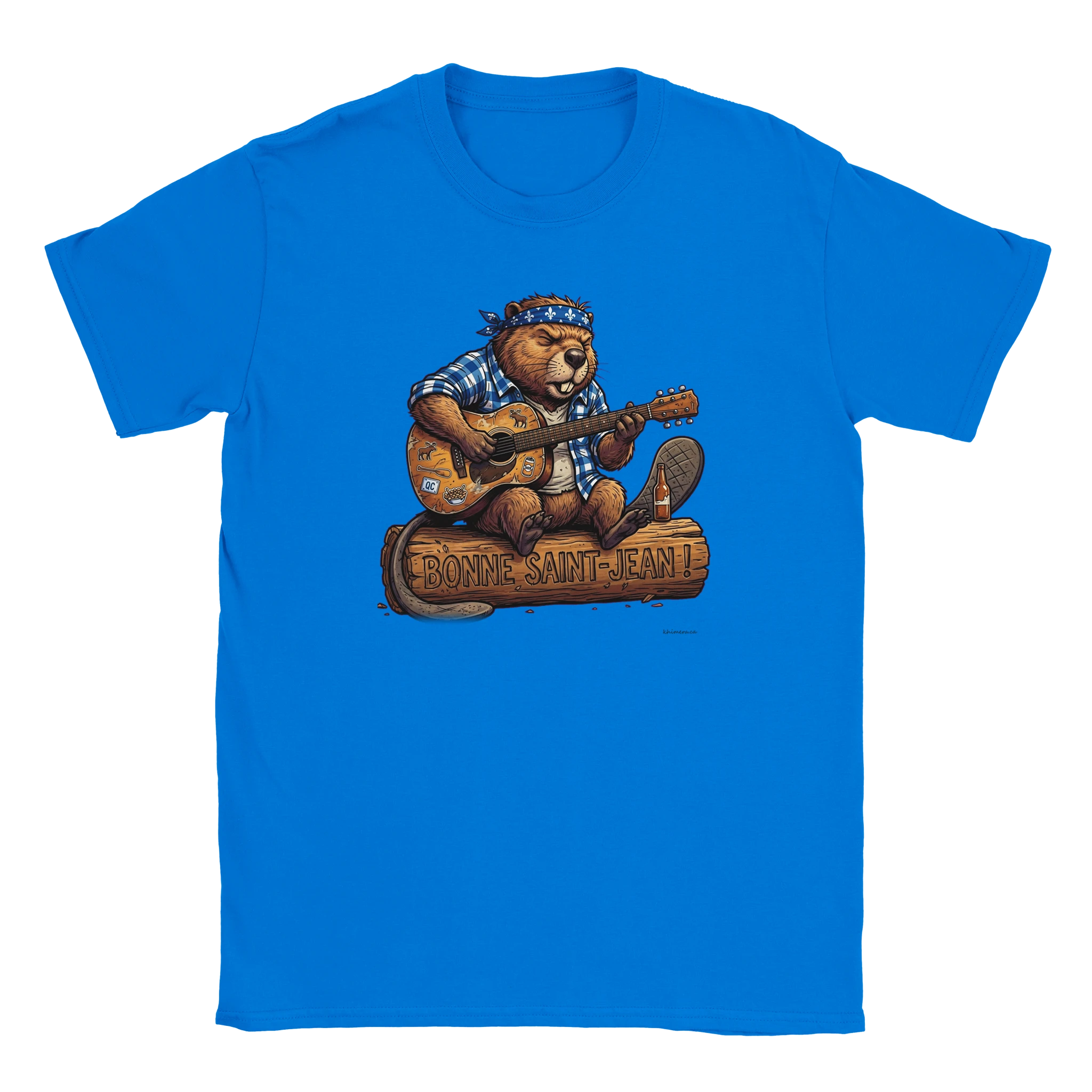 T-shirt Saint-Jean Castor Chansonnier - couleur bleu | Khimera