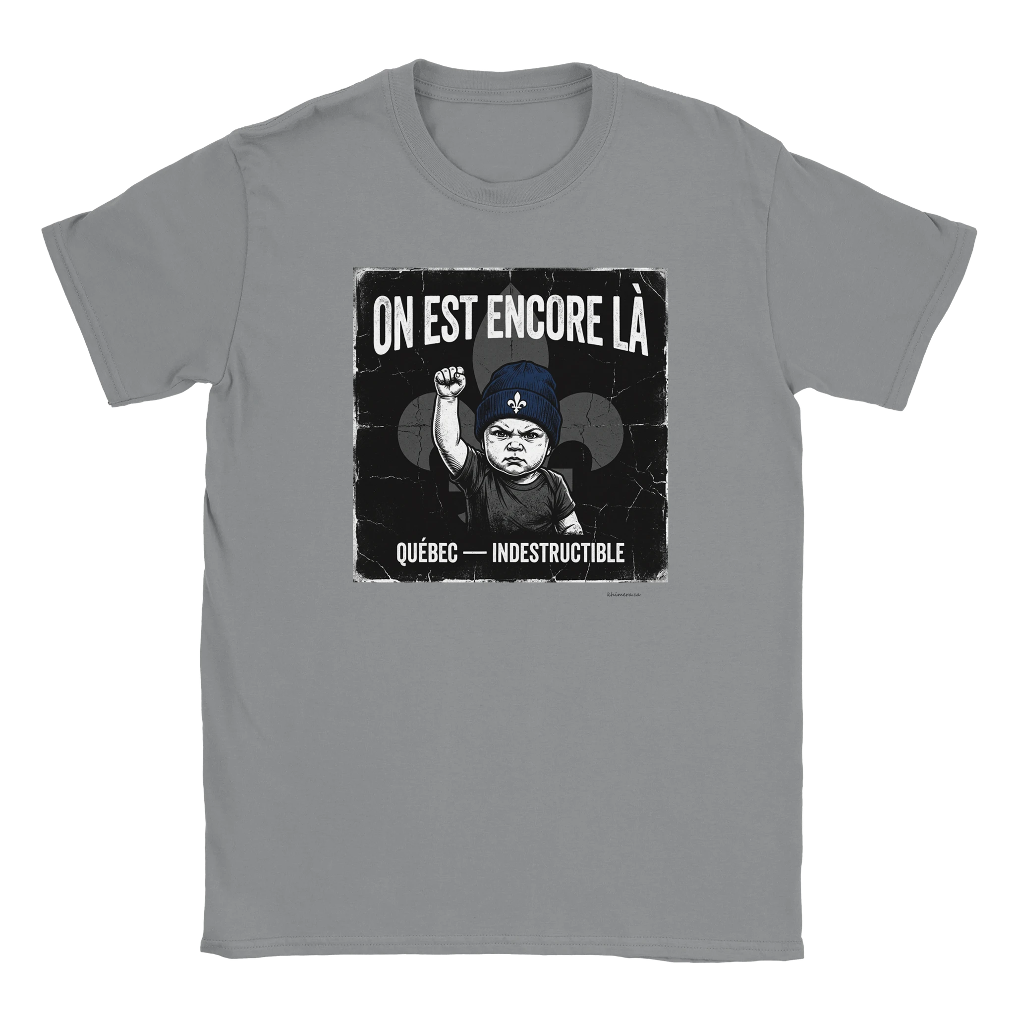 T-shirt résilience québécoise - couleur gris | Khimera