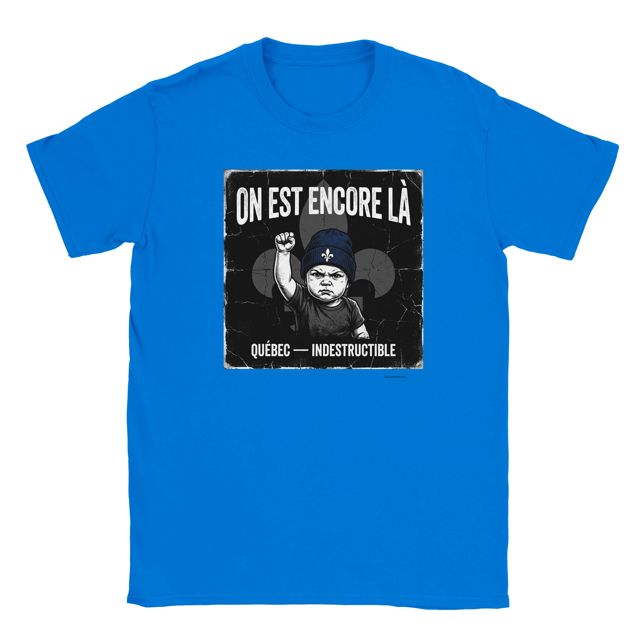 T-shirt résilience québécoise - couleur bleu | Khimera