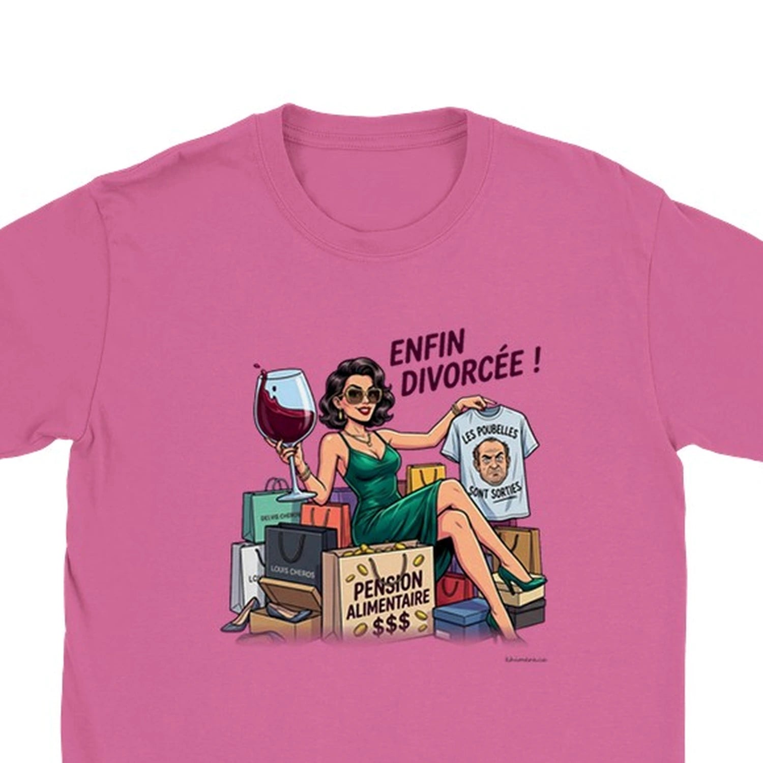 T-shirt Divorce Femme Enfin Divorcée - zoom sable | Khimera