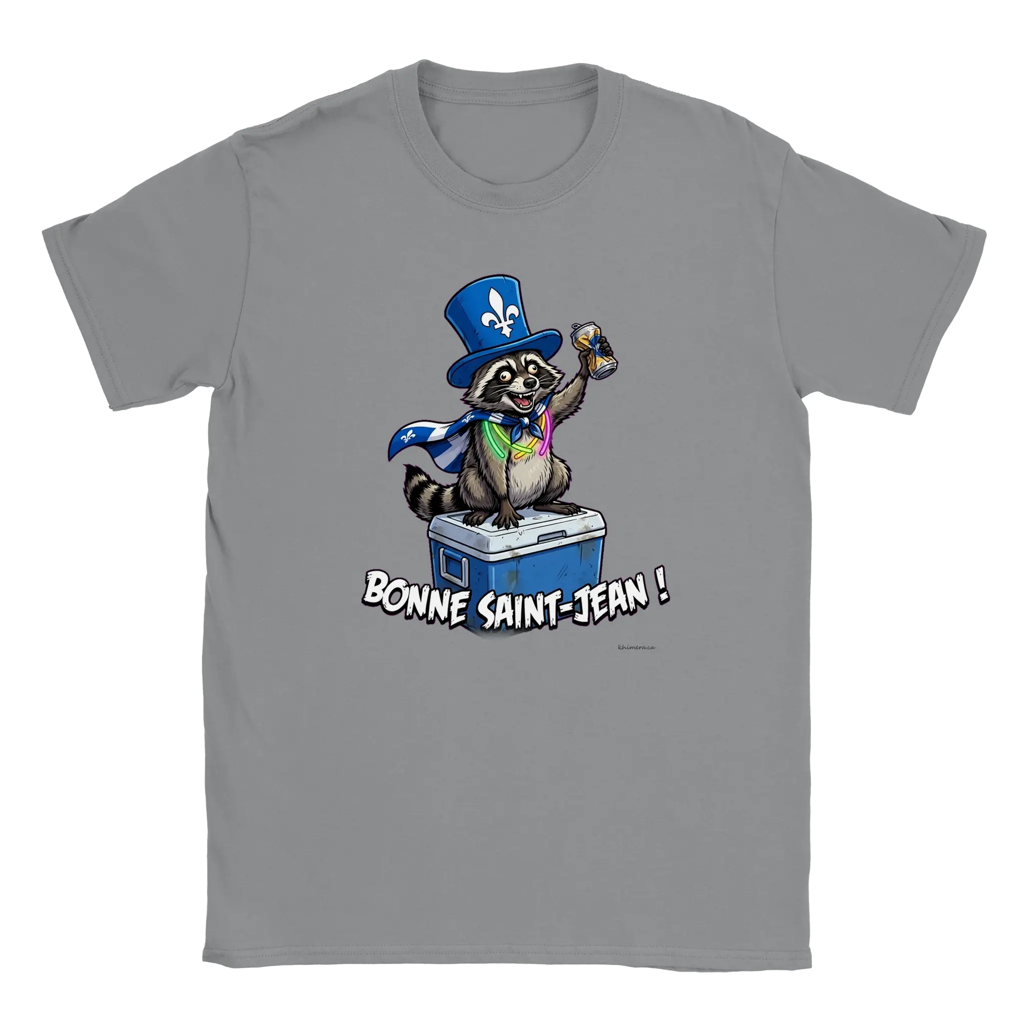 T-shirt Saint-Jean Raton Laveur - couleur gris chiné | Khimera