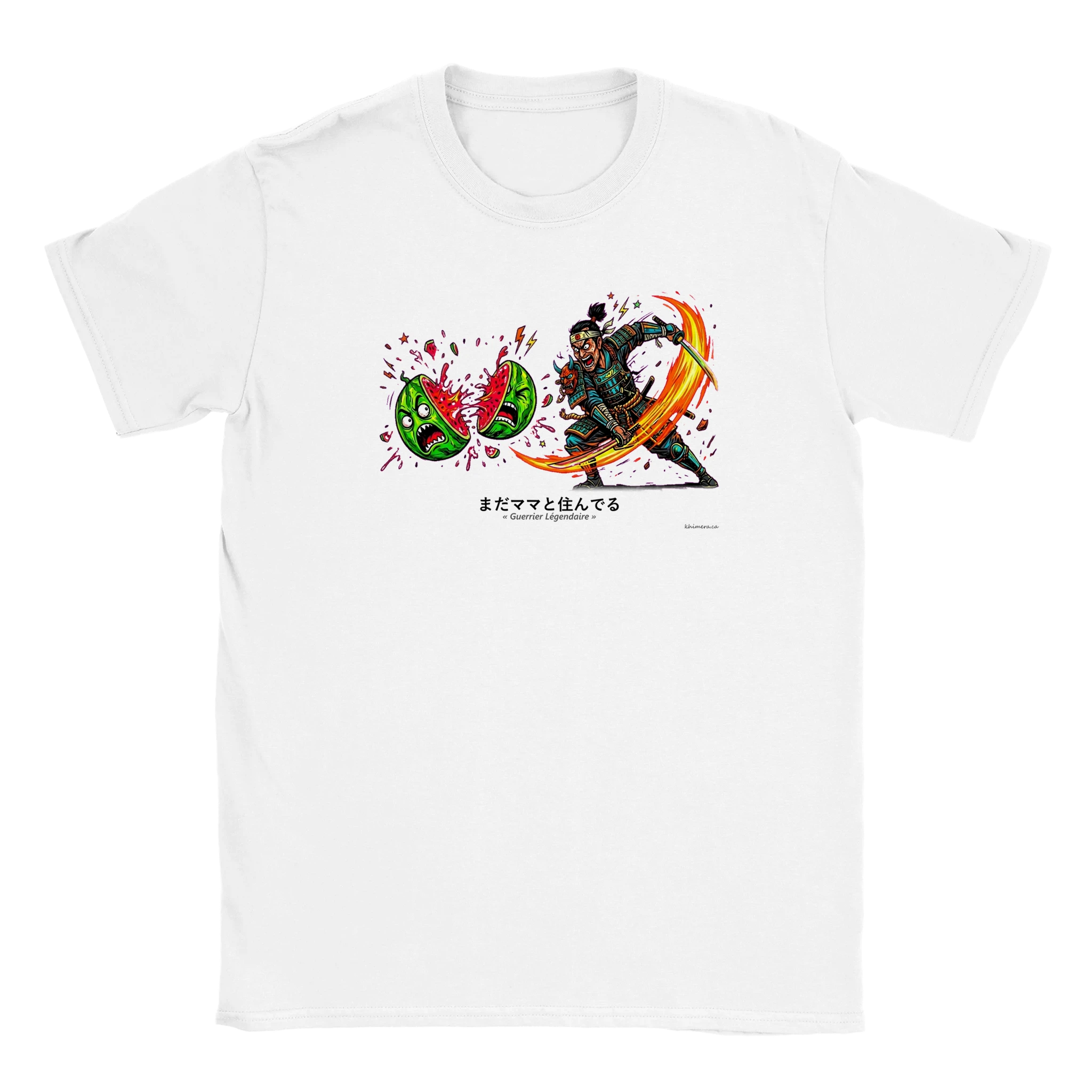 Chandail drôle Samouraï fausse traduction japonais - couleur blanc | Khimera