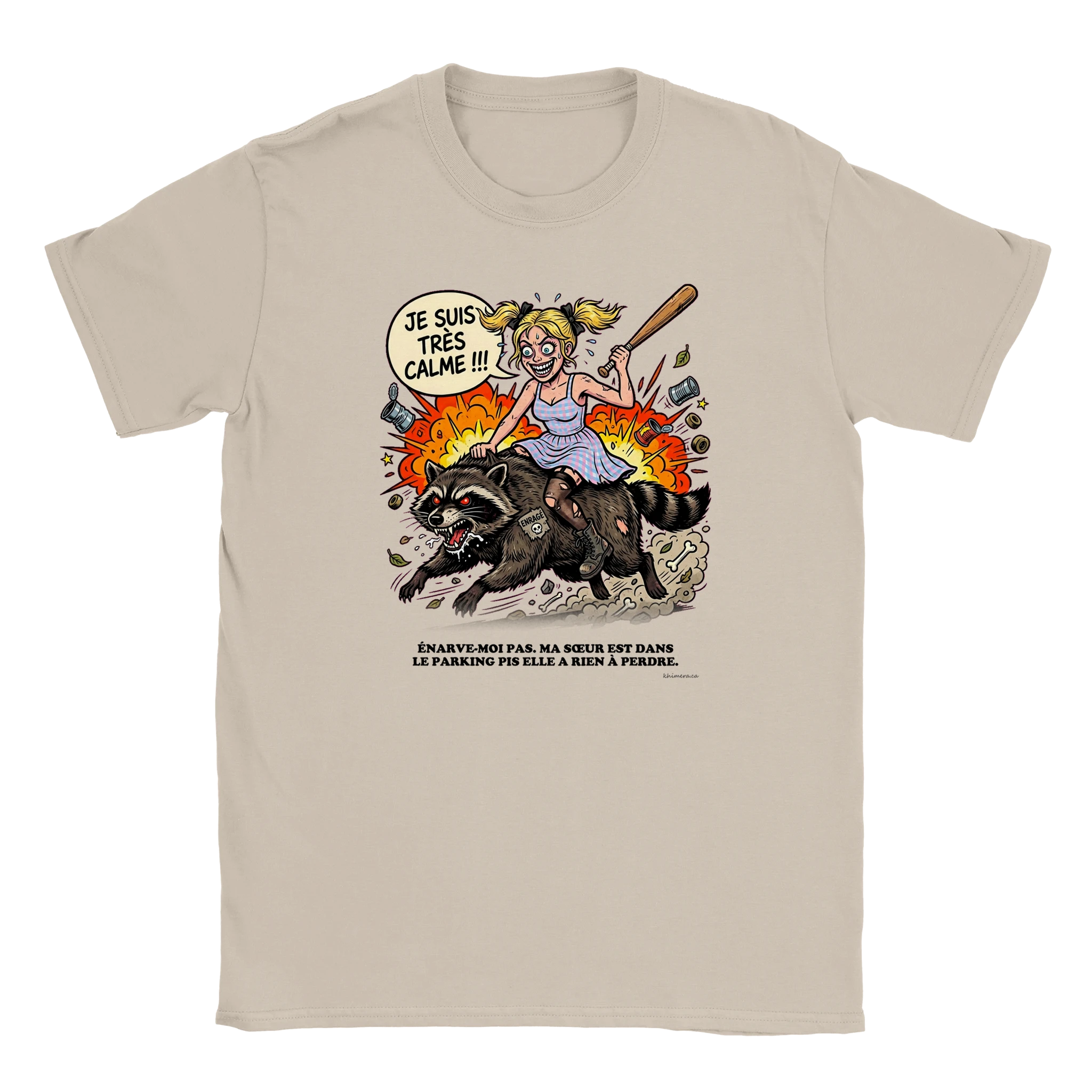 Chandail drôle Ma Soeur dans le Parking - couleur sable | Khimera