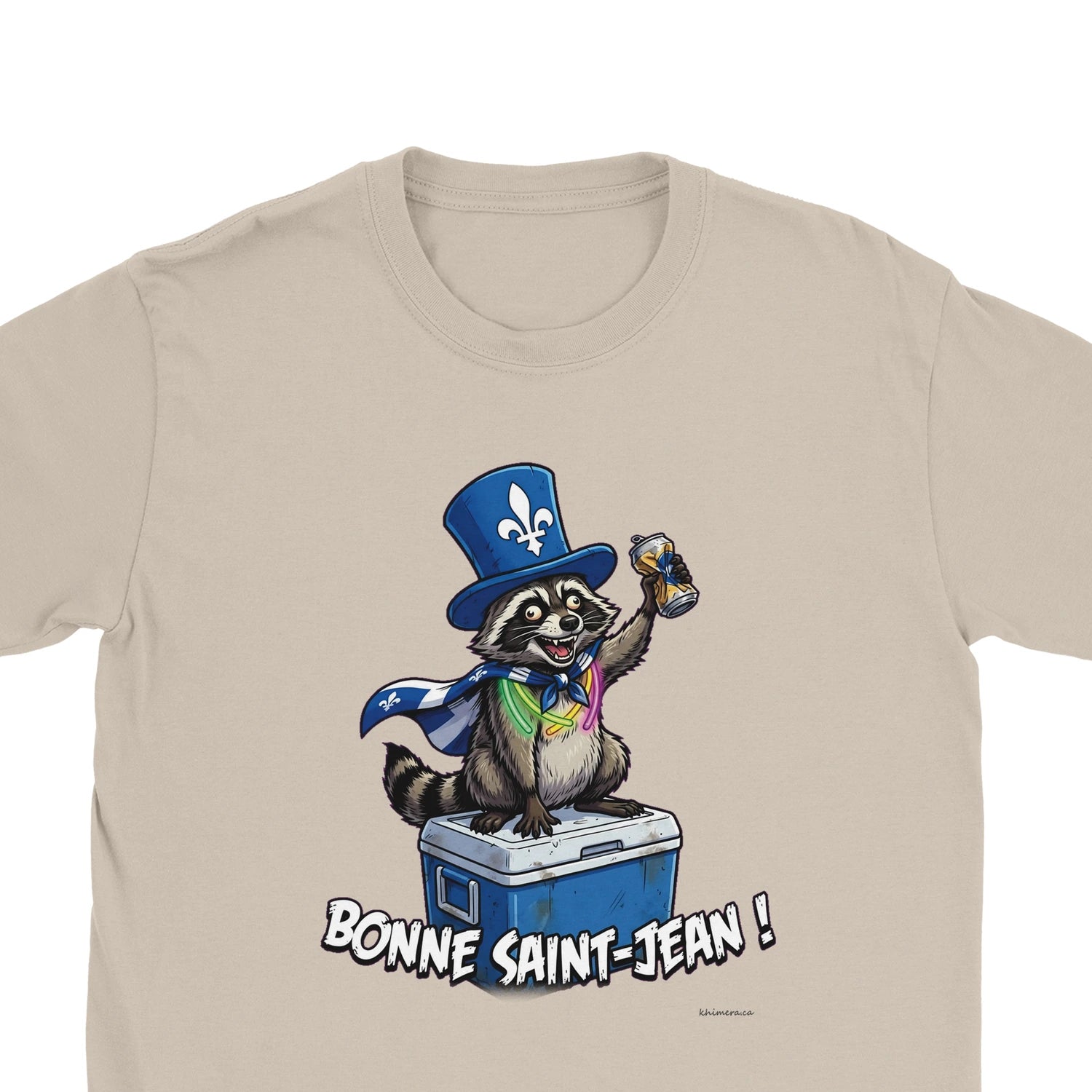 T-shirt Saint-Jean Raton Laveur - zoom sable | Khimera