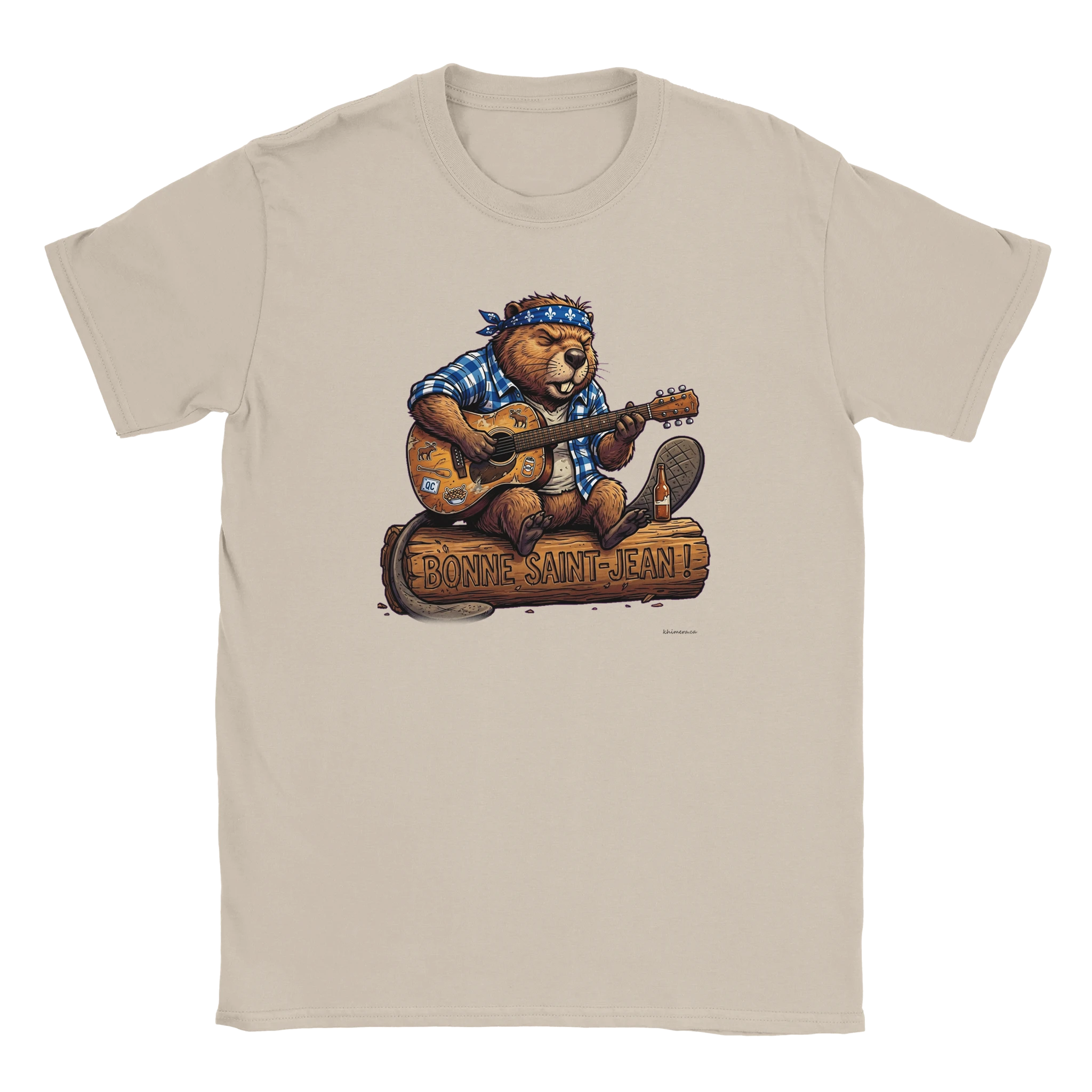 T-shirt Saint-Jean Castor Chansonnier - couleur sable | Khimera