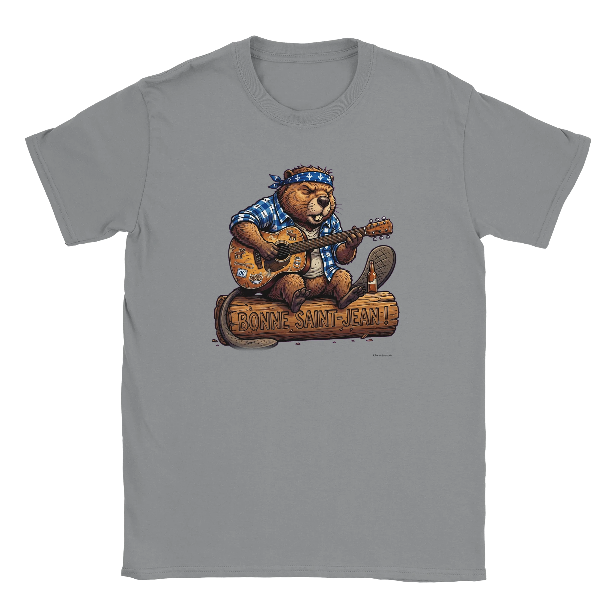 T-shirt Saint-Jean Castor Chansonnier - couleur gris chiné | Khimera