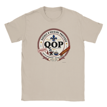 T-shirt logo QOP zéro osti de doute - couleur sable | Khimera
