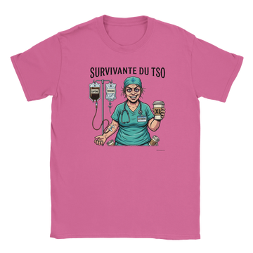 T-shirt humour infirmière - couleur rose | Khimera