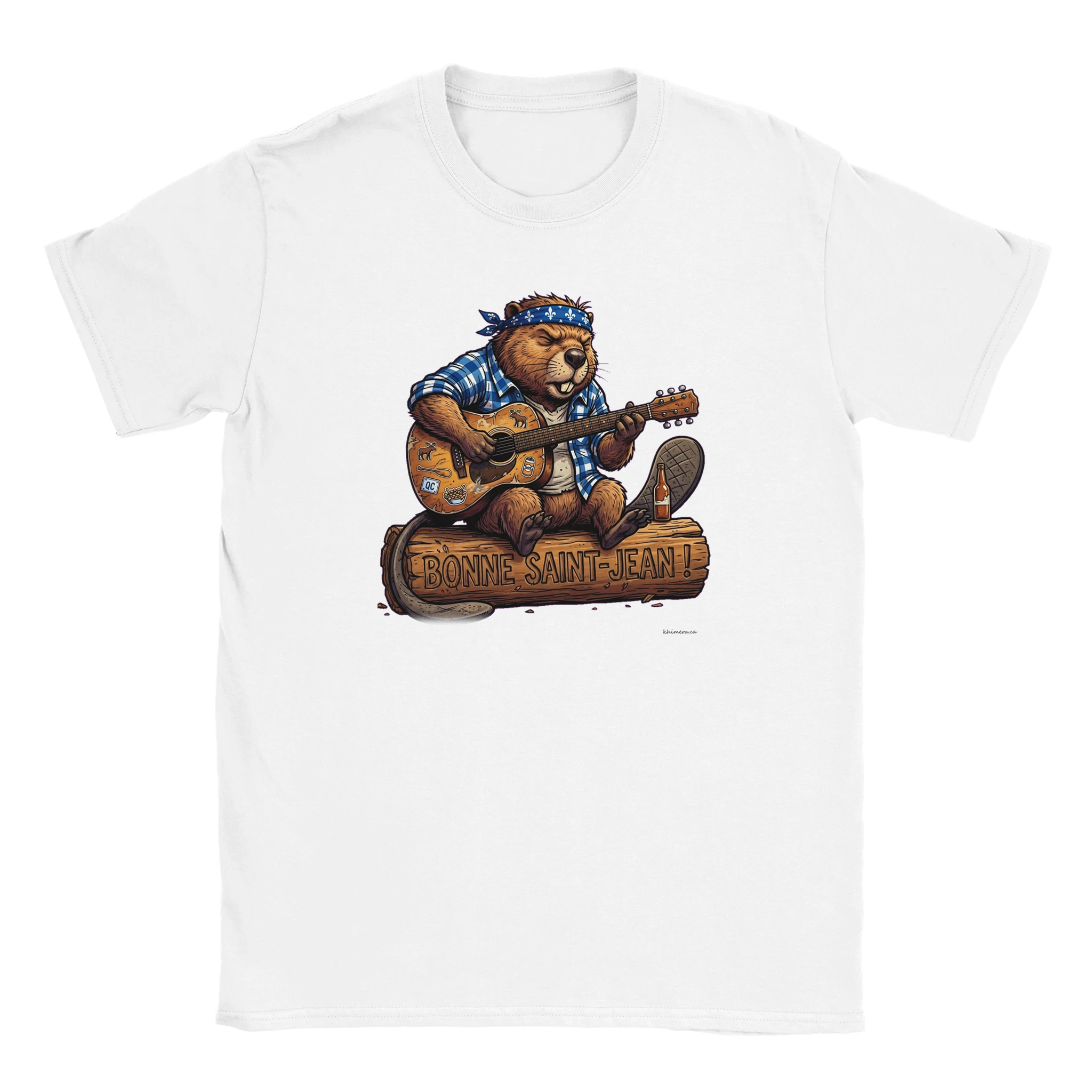 T-shirt Saint-Jean Castor Chansonnier - couleur blanc | Khimera