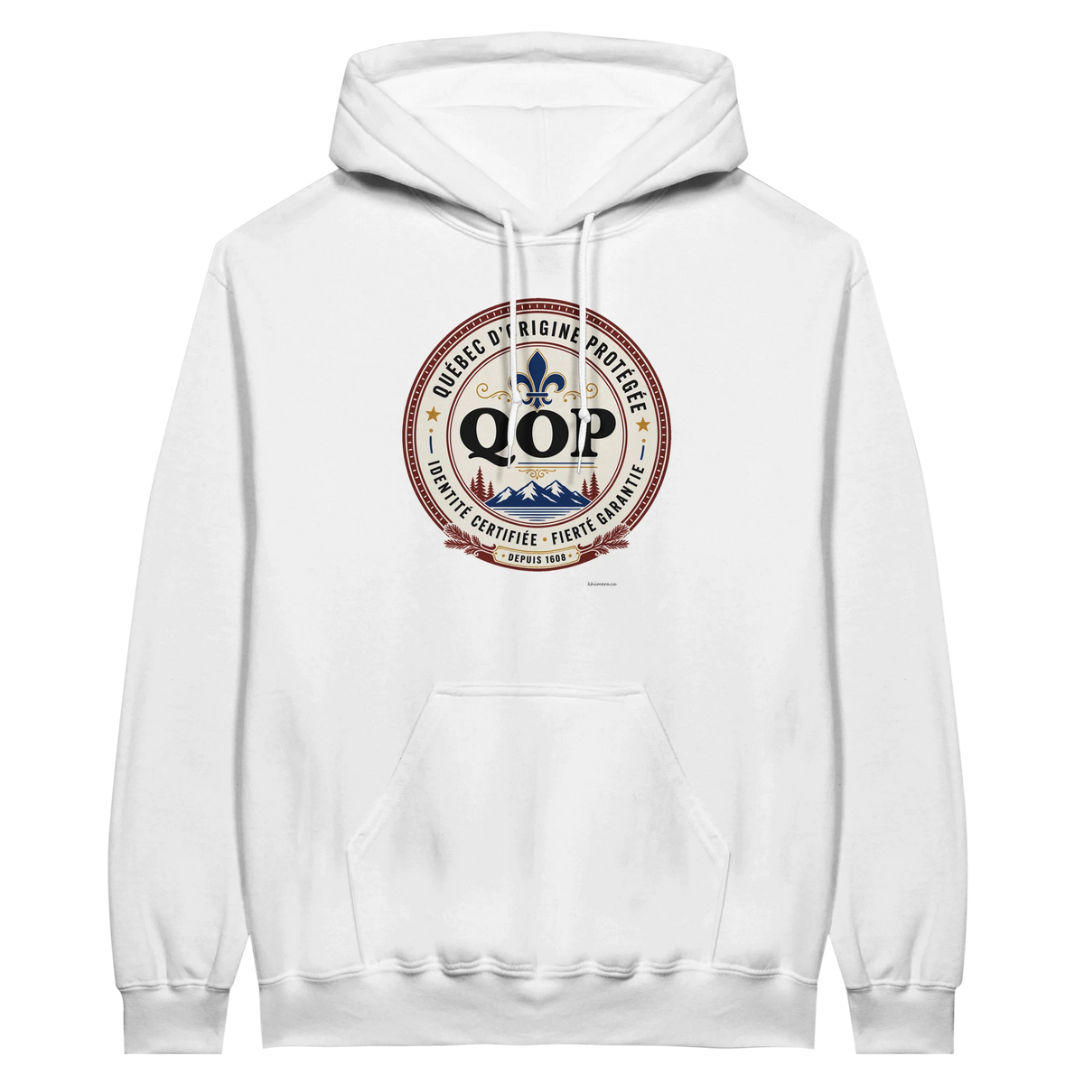 Kangourou logo QOP identité québécoise - couleur blanc | Khimera