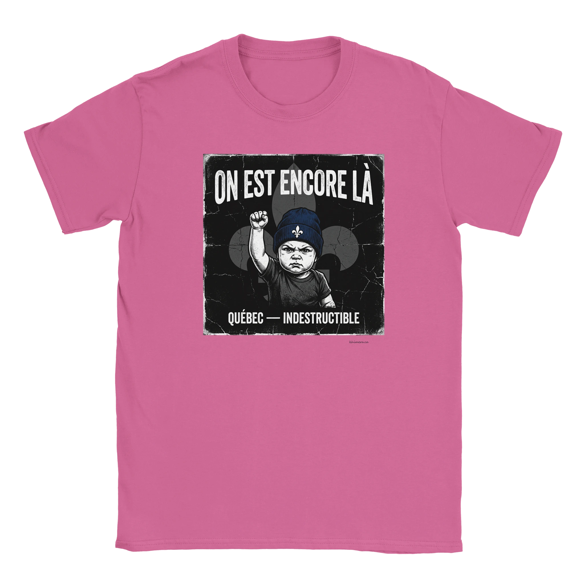 T-shirt résilience québécoise - couleur rose | Khimera