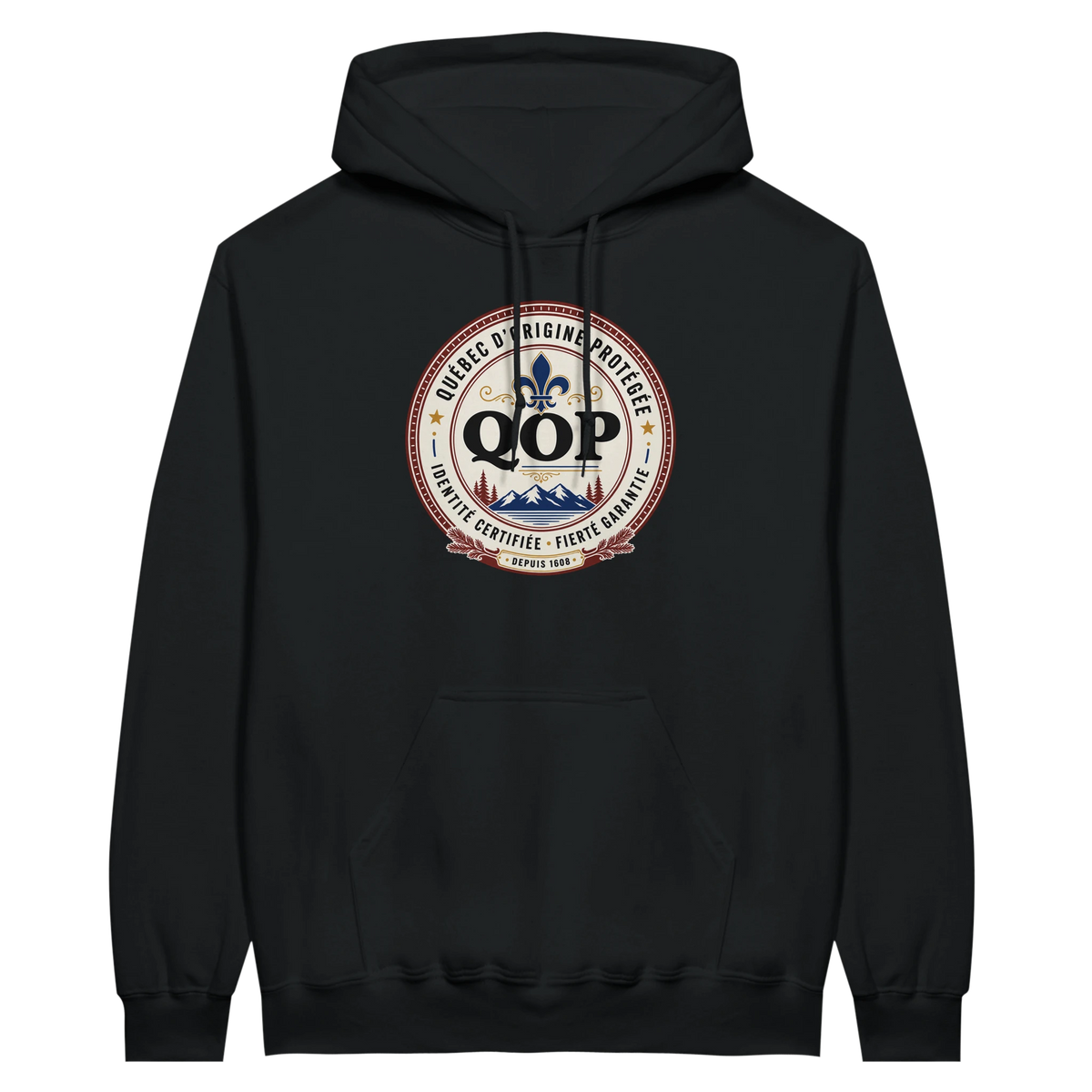 Kangourou logo QOP identité québécoise - couleur noir | Khimera